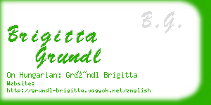 brigitta grundl business card